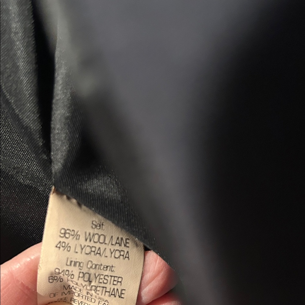 Theory Black Wool Jacket Blazer Size 4 - Picture 4 of 5